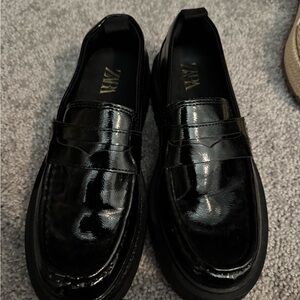 Zara Men's Black Loafers